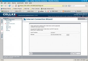 Configuring the Internet Network with Internet Connection Wizard