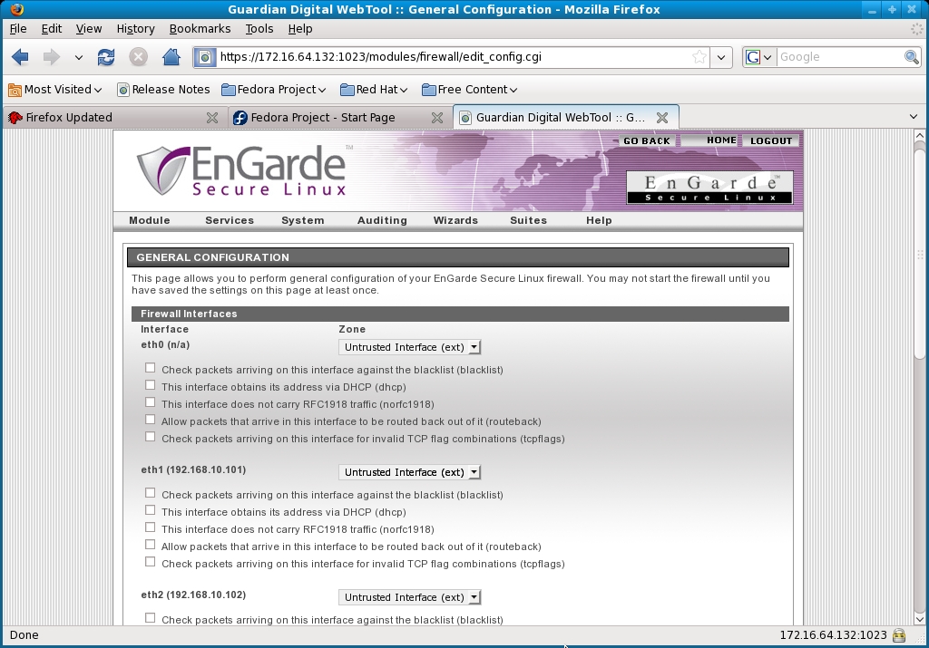 13-engarde-general-configuration Firewall Configuration