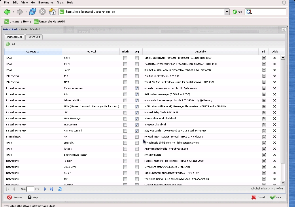 34-untangle602-protocolcontrol Protocol Control Settings