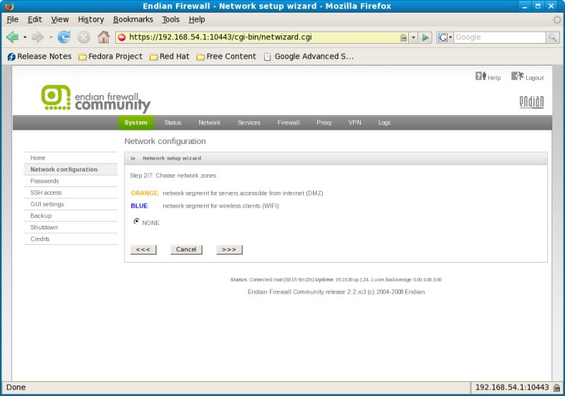 2nd Network Page If you have alternate networks like DMZ or Wireless they get set up here.