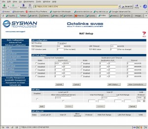 syswannatsetup Configuring NAT Routing on SW88