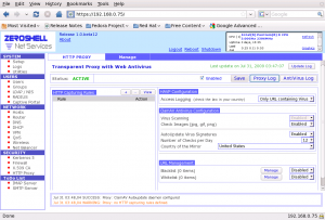 Web Proxy with Web Anti-Virus