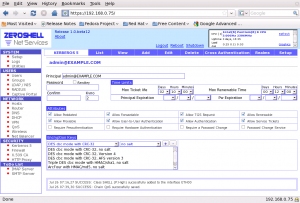 View attributes of a Kerberos principle