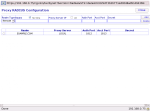 Proxy Radius to Server on Network