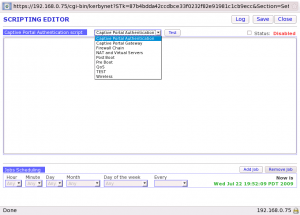 Startup / Cron Script Editor