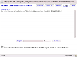 Trusted Certificate Authorities